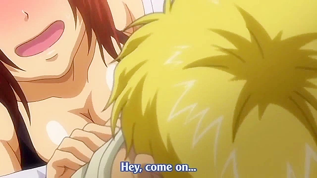 Slutty anime redhead fucks in her new swimsuit in the hospital