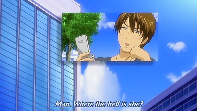 Slutty anime redhead fucks in her new swimsuit in the hospital