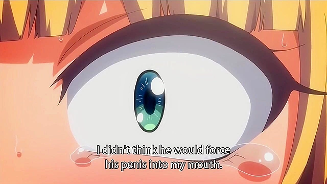 Muttsuri Do Sukebe - Teen anime schoolgirl with huge tits gives a deepthroat blowjob