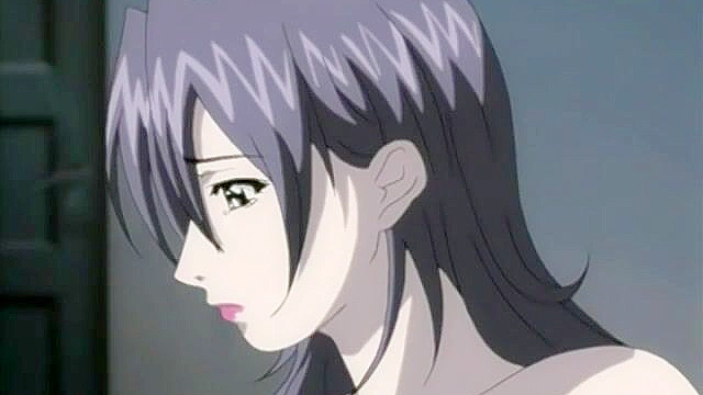 Dirty anime housewife sticks a dildo up her pussy and asshole while masturbating