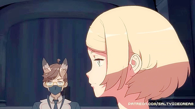 Blonde cutie challenges instructor to join the Succubus Academy