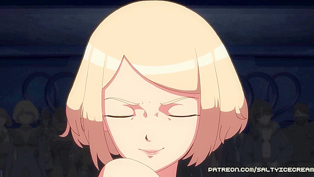 Blonde cutie challenges instructor to join the Succubus Academy