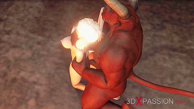 Minotaur fucks hard a 3d teen in the battle arena