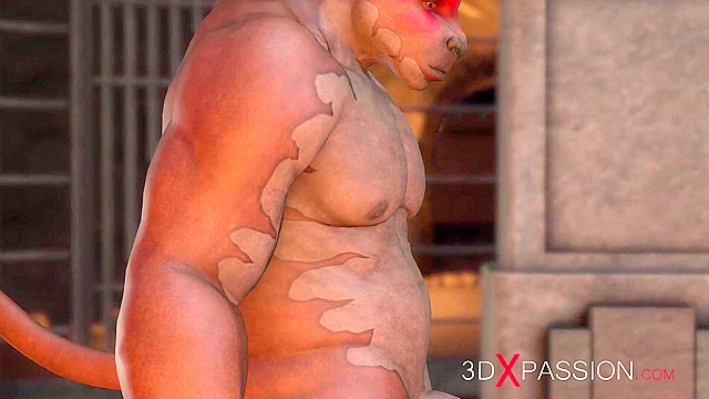 Minotaur fucks hard a 3d teen in the battle arena