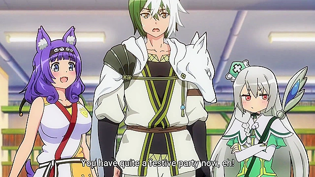 Immoral Guild (uncensored ecchi) 1 - Workaholic rescues busty catgirl from slime