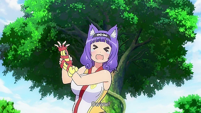 Immoral Guild (uncensored ecchi) 1 - Workaholic rescues busty catgirl from slime