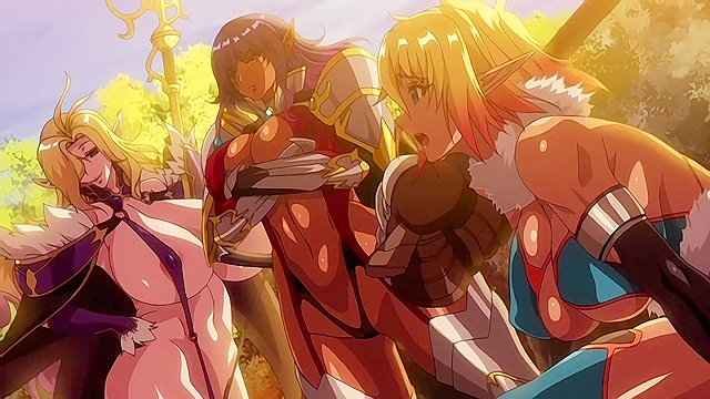 Forest of Lewd Elves 2 - Huge titty elves crave for human cum