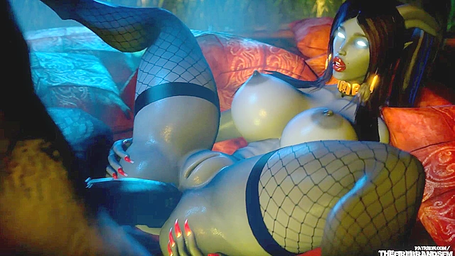 Draenei Xsara gets fucked by a big Tauren dick