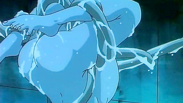 Alien invaders probe horny slut with dirty tentacles