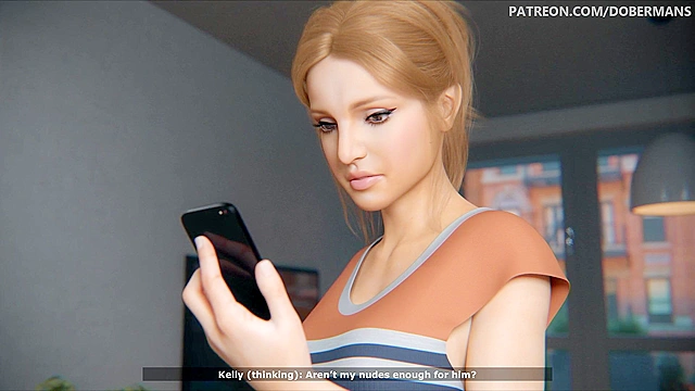 Shy housewife begins to love big black cock - 3D animated comics porn