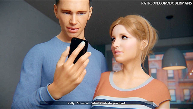 Shy housewife begins to love big black cock - 3D animated comics porn