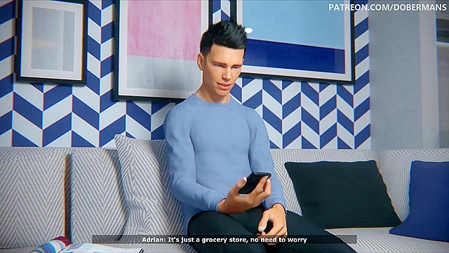 Shy housewife begins to love big black cock - 3D animated comics porn