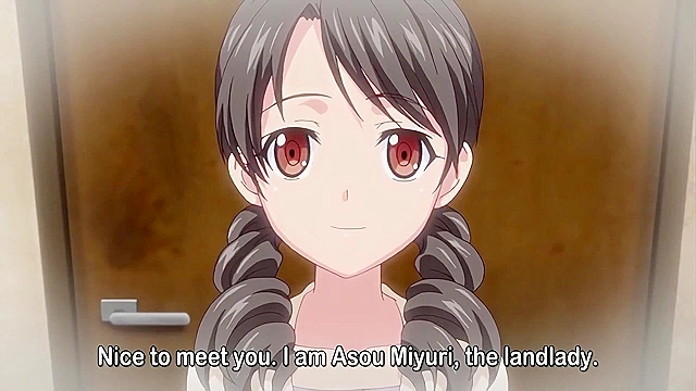 Little Landlady 1 - Petite landlady collects rent and an anime big cock cumshot in her pussy