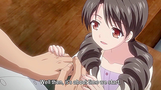 Little Landlady 1 - Petite landlady collects rent and an anime big cock cumshot in her pussy