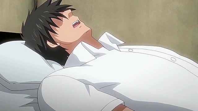 Little Landlady 1 - Petite landlady collects rent and an anime big cock cumshot in her pussy