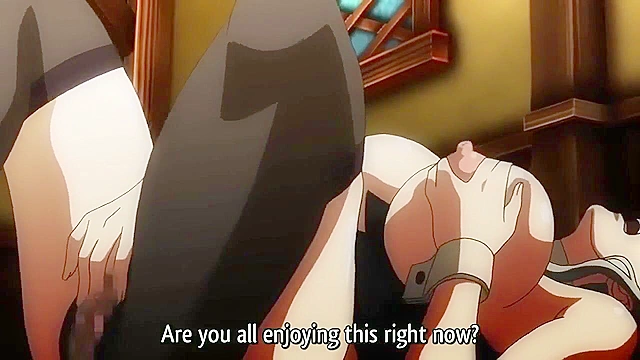 Demon lord fucks his busty elf maid and gives them his demonic seed