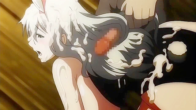 Demon lord fucks his busty elf maid and gives them his demonic seed
