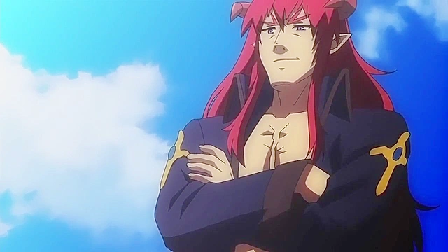 Demon lord fucks his busty elf maid and gives them his demonic seed