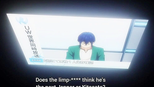 World's End Harem 2 - Softcore ecchi anime - Busty redhead licks booze off reluctant guy