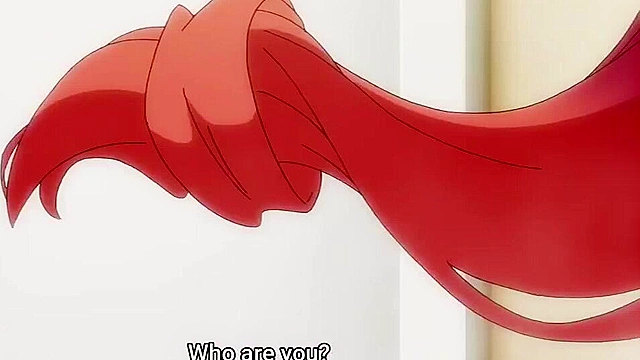 World's End Harem 2 - Softcore ecchi anime - Busty redhead licks booze off reluctant guy