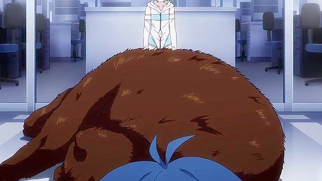 World's End Harem 2 - Softcore ecchi anime - Busty redhead licks booze off reluctant guy