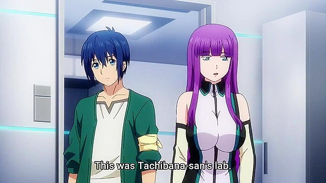 World's End Harem 2 - Softcore ecchi anime - Busty redhead licks booze off reluctant guy