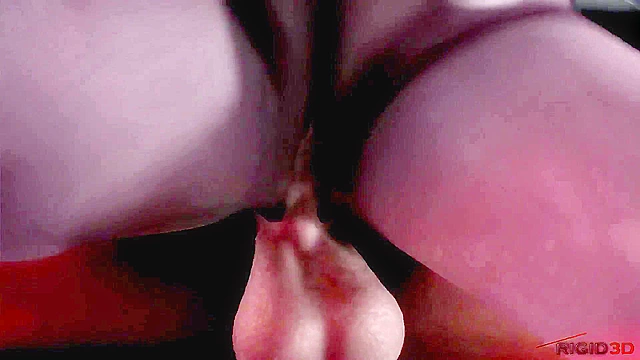 Futanari Commander Shepard and Ashley Williams fuck with big tits and ass