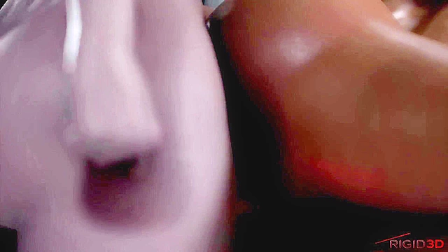 Futanari Commander Shepard and Ashley Williams fuck with big tits and ass