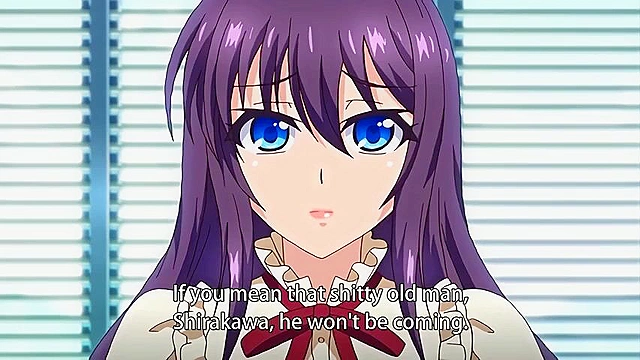 Bitch Teacher 4 ep4 - Busty anime teacher gives a handjob in the back of classroom