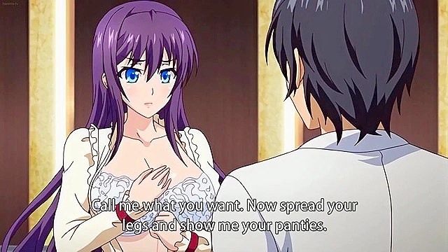 Bitch Teacher 4 ep4 - Busty anime teacher gives a handjob in the back of classroom