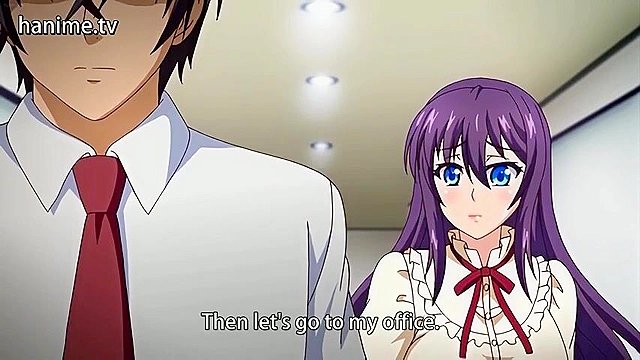 Bitch Teacher 4 ep4 - Busty anime teacher gives a handjob in the back of classroom