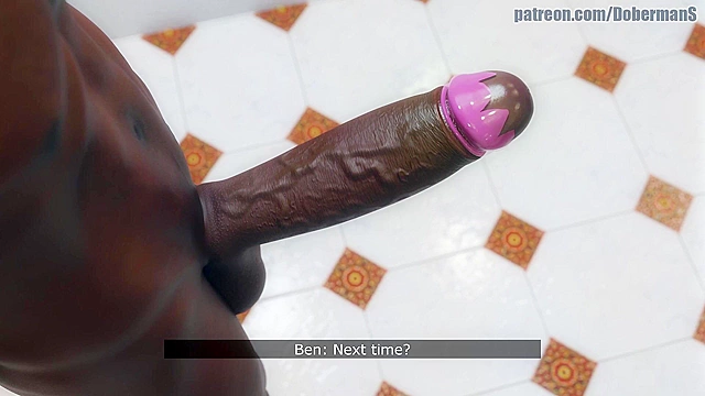 Hot brunette swallows homeless man's cum - interracial animated comics