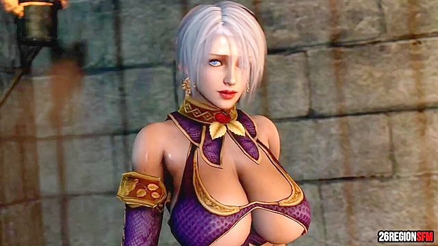 Busty slave girl gets her pussy split open by monster demon cock