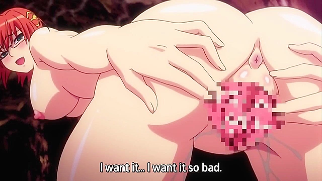 Inyouchuu Etsu Bonus - Big dick tentacle demon fucks two screaming hentai girls at same time