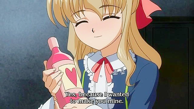 House of Five Lusts 2 - Busty hentai sister is tied up, blindfolded and pisses outdoors