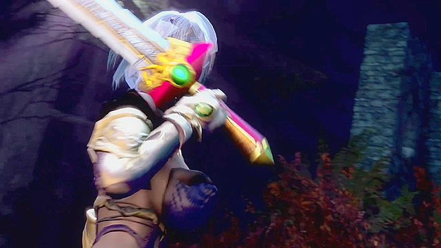 Soul Calibur: Sophitia - Hideous monster slams giant dick into blonde Sophitia