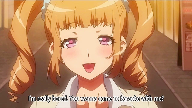 Busty hentai schoolgirl slut will suck anyone's dick for a sandwich