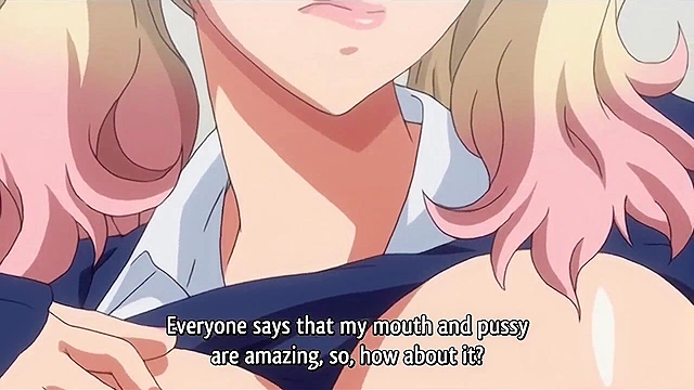 Busty hentai schoolgirl slut will suck anyone's dick for a sandwich