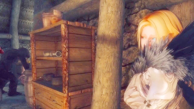 The Trolls Descend - Hot blonde from Skyrim gets her holes ripped open by monster cock