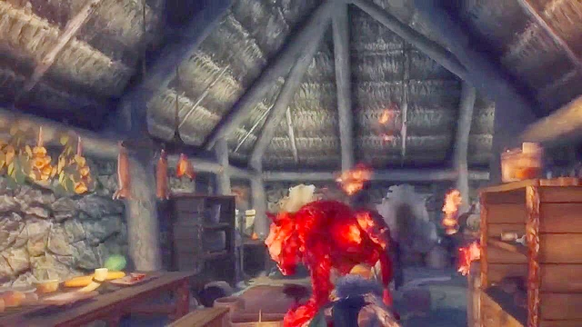 The Trolls Descend - Hot blonde from Skyrim gets her holes ripped open by monster cock