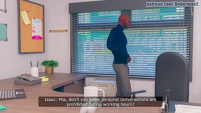 Blonde secretary Swallows Her Boss's BBC Cum