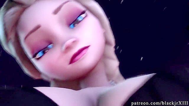 Anna sucks on Elsa from Frozen huge futanari cock