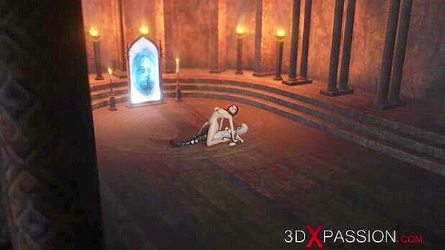 3d dickgirl demon fucks a sexy teen girl in the dark