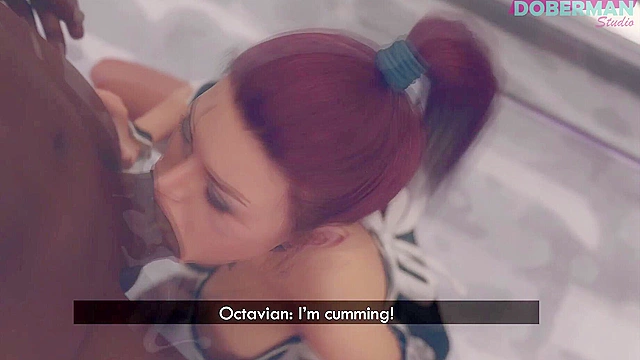 Black man forces his big dick down a cheating wife's throat then gives her creampie