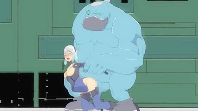 Video game girl gets fucked dirty by robots and tentacle monsters in Galaxy Warrior