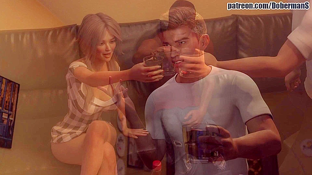 Busty Teen Cheats on sleeping BF with Huge Black Cock