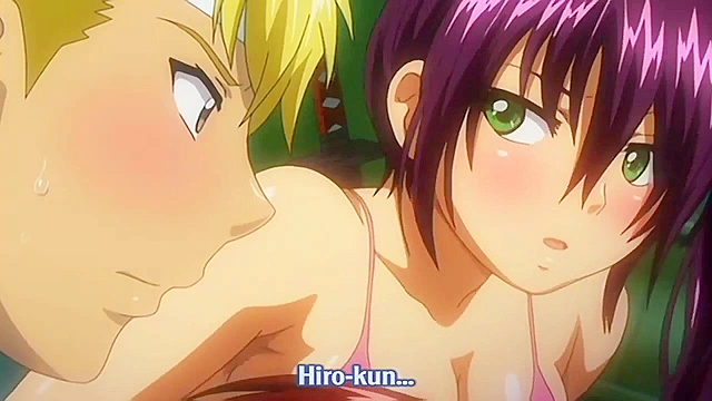 Pervy anime guy who likes swimsuits fucks two big assed teens