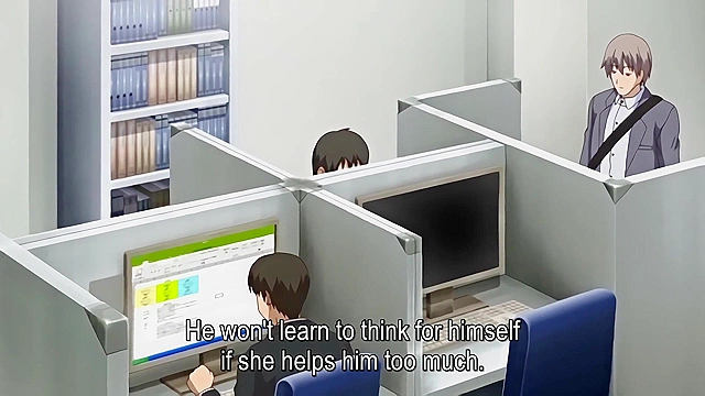 Kanojo ga Yatsu ni Dakareta Hi 2 - Cheating wife swallows cum under desk