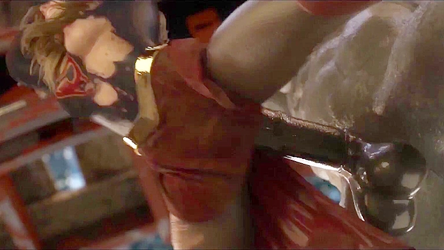 Supergirl gets doomsdays big dick deep in her stretched out cunt