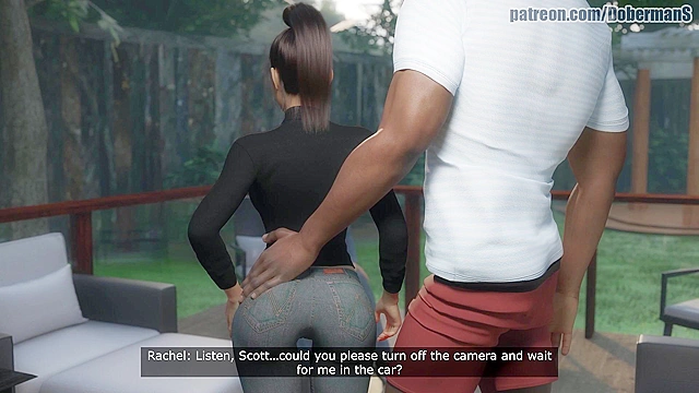 Cheating on boyfriend with fitness guru with big black cock - 3D comics porn